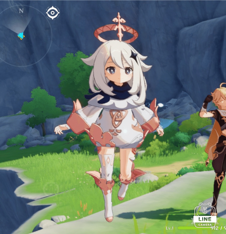 原神　パイモン（初版）希少 原神 パイモン（初版）希少 原神』かわいらしいコレクションフィギュア