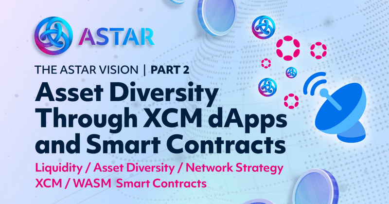 【翻訳】The Astar Vision Part 2: Asset Diversity Through XCM dApps and Smart Contracts