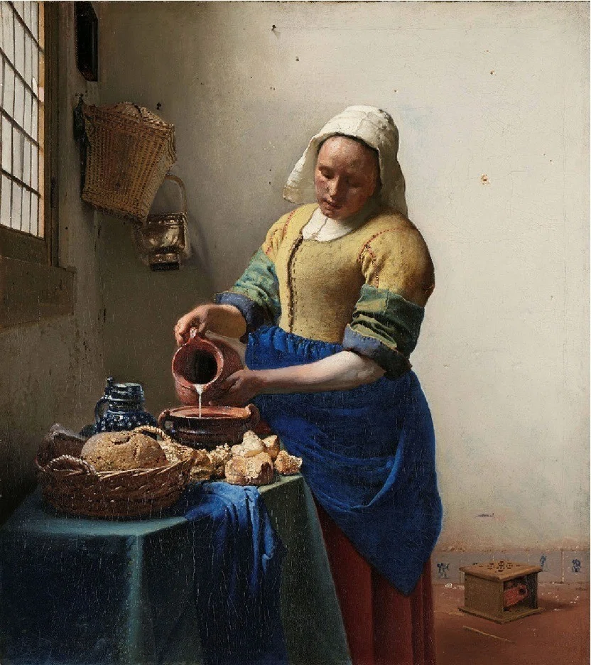 豚に真珠　原画　オリジナル　油絵　絵画　フェルメール アートのみかた】フェルメール Johannes Vermeer｜らち