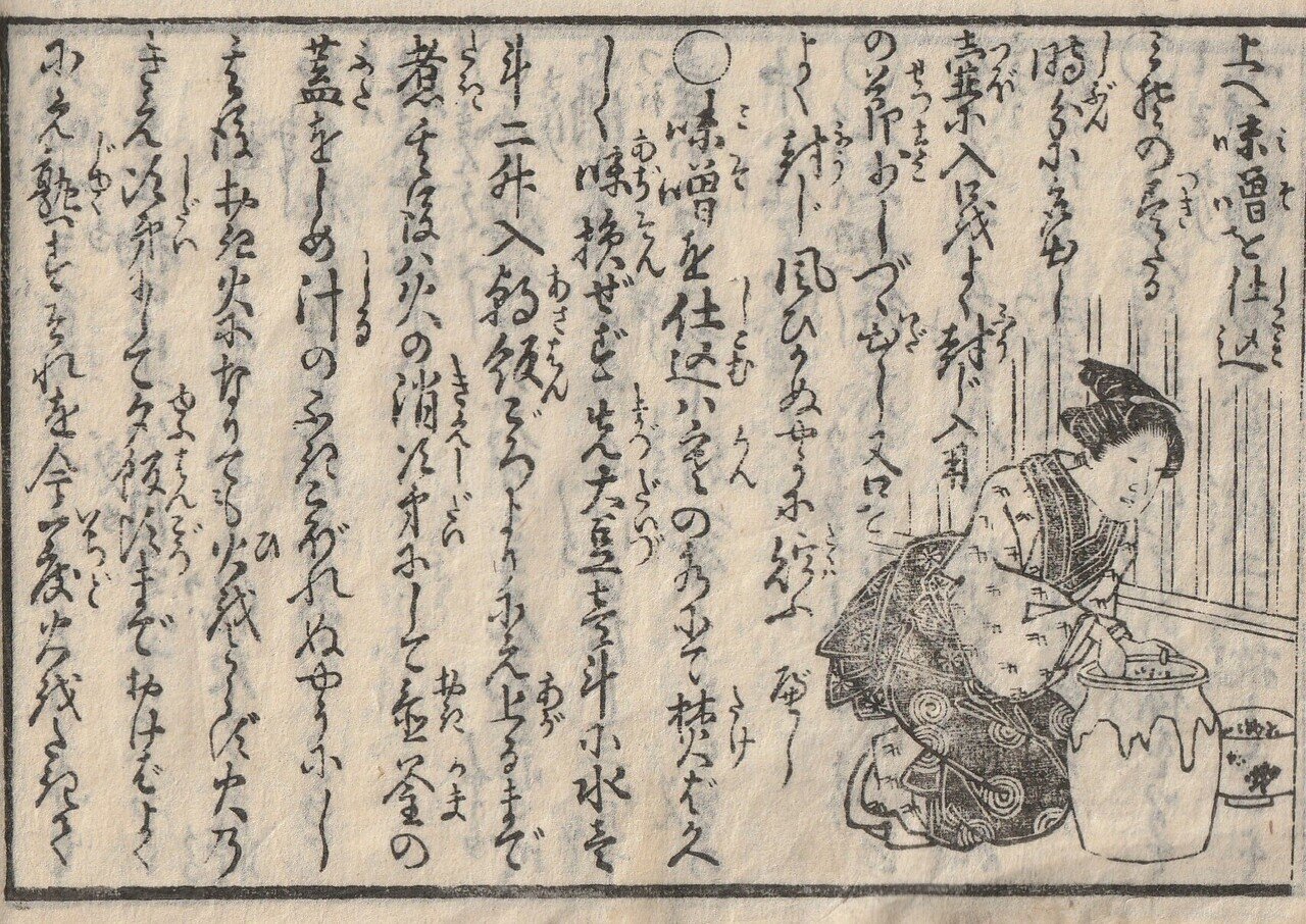 江戸時代の味噌の有効活用法！古文書『女中嗜日用宝』を訳して