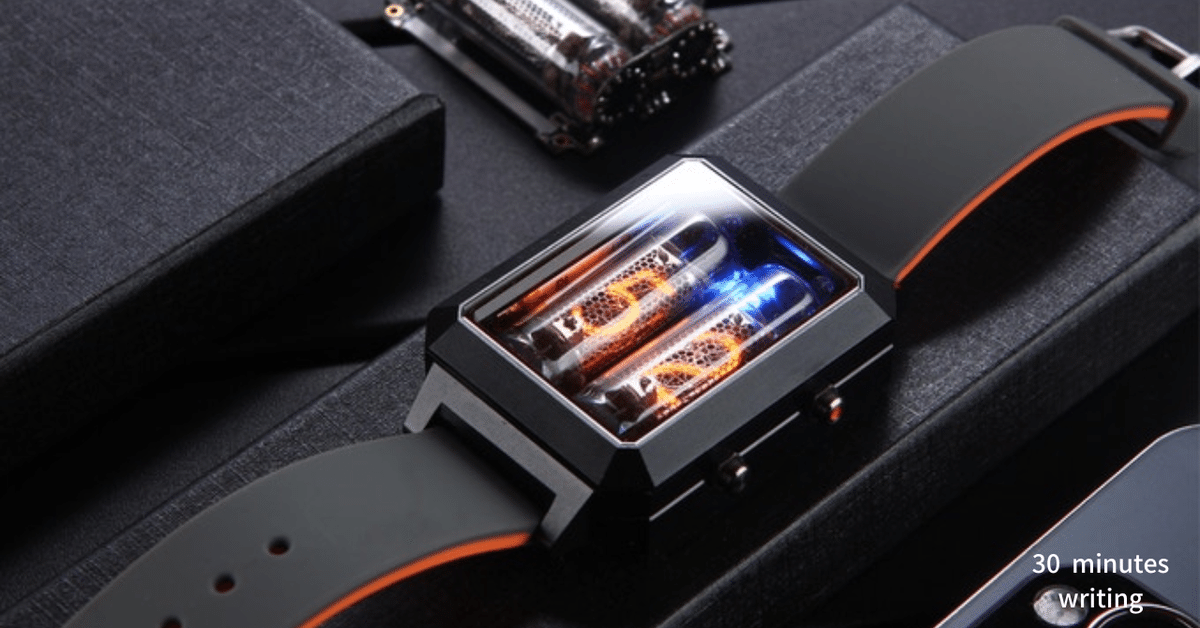 希少なネオン管を使った腕時計｜みねいち＠ガジェット好き