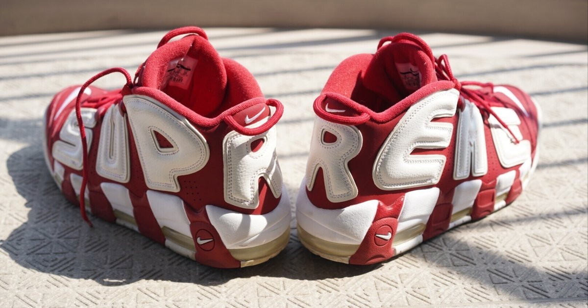 NIKE AIR 弾か MORE UPTEMPO supreme シュプテン 26.5