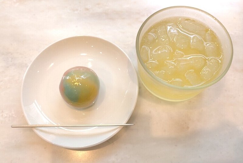 水鞠とレモン煎茶