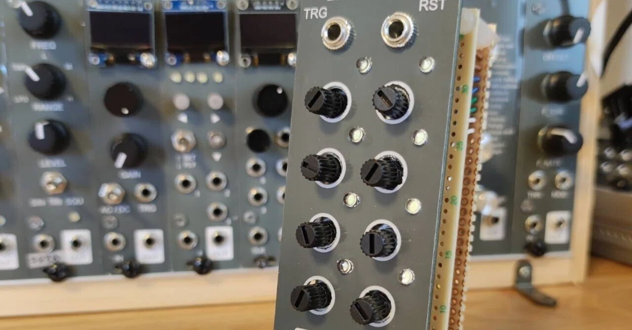 $5 Reverse step sequencer with CDT7350-0-DIY Eurorack Modular