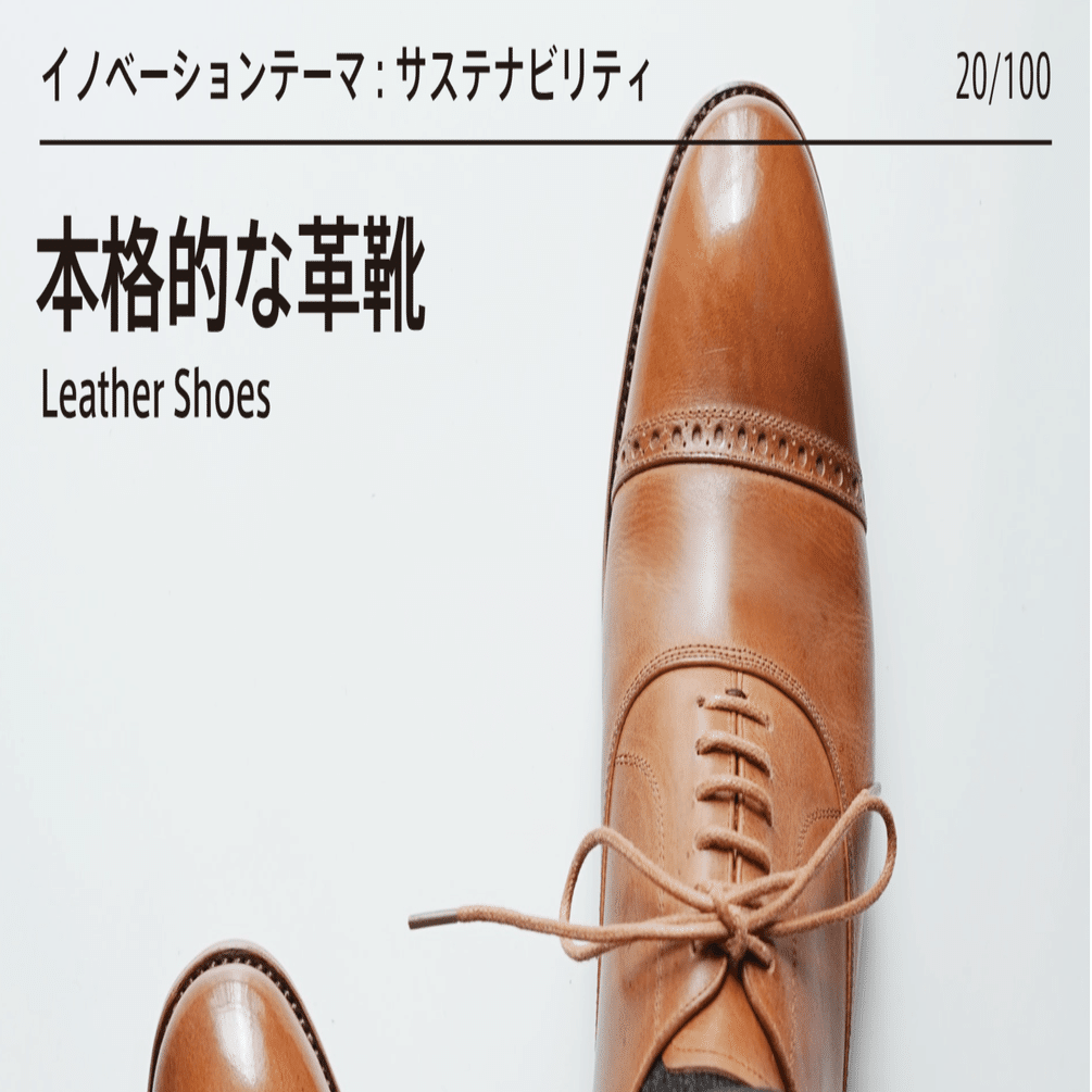 本格的な革靴 安い靴を買うほど裕福ではない から考えるサステナビリティ Case 100 I Lab イノベーション ラボラトリ Note