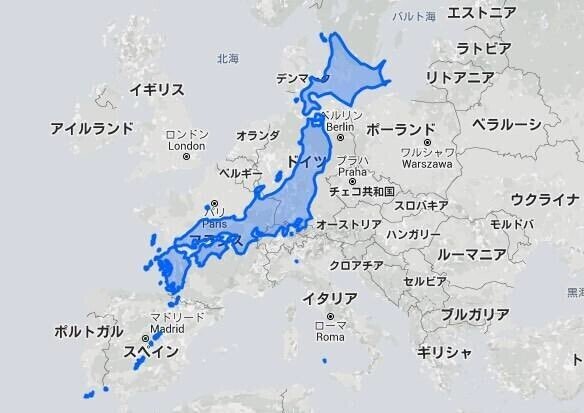 日本は大きい
