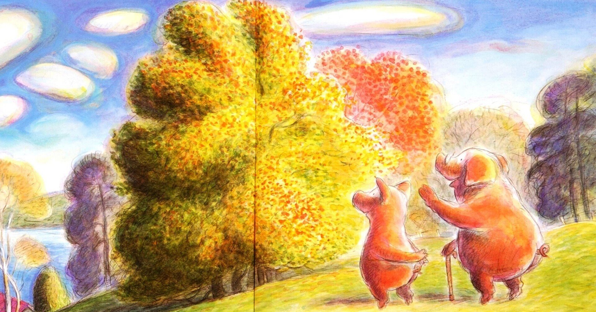 絵本】「ぶたばあちゃん」 ﾏｰｶﾞﾚｯﾄ・ﾜｲﾙﾄﾞ文 ﾛﾝ・ﾌﾞﾙｯｸｽ絵 今村葦子訳