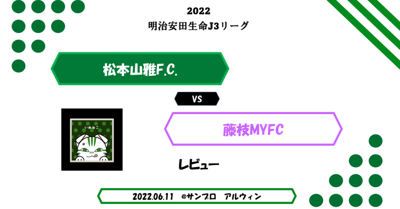 vs藤枝　レビュー(6/11)A　【2022松本山雅】