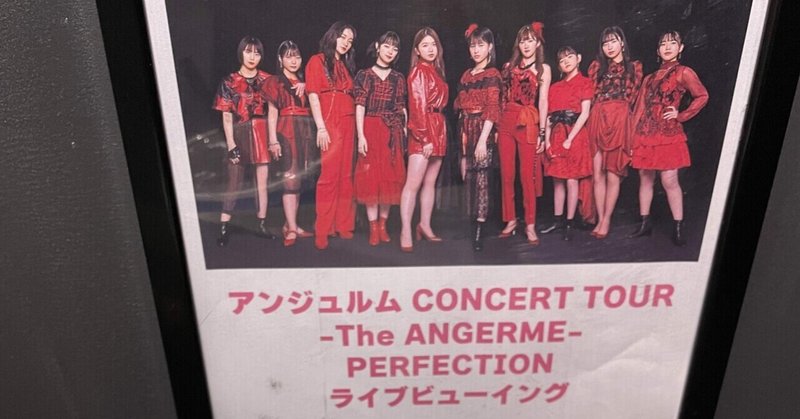 The ANGERME Perfection 武道館公演 ライブビューイングに行ってきたよレポ