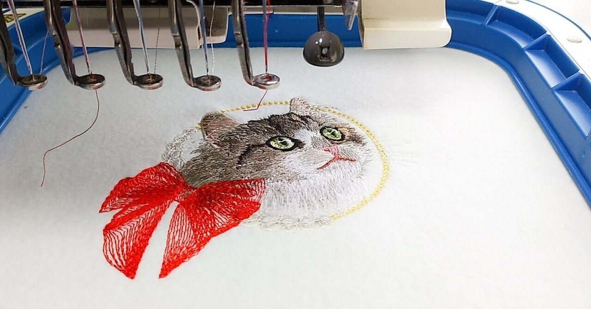 猫の宝石箱💎刺繍データ完成から試し縫いまで｜ajico*猫の刺繍