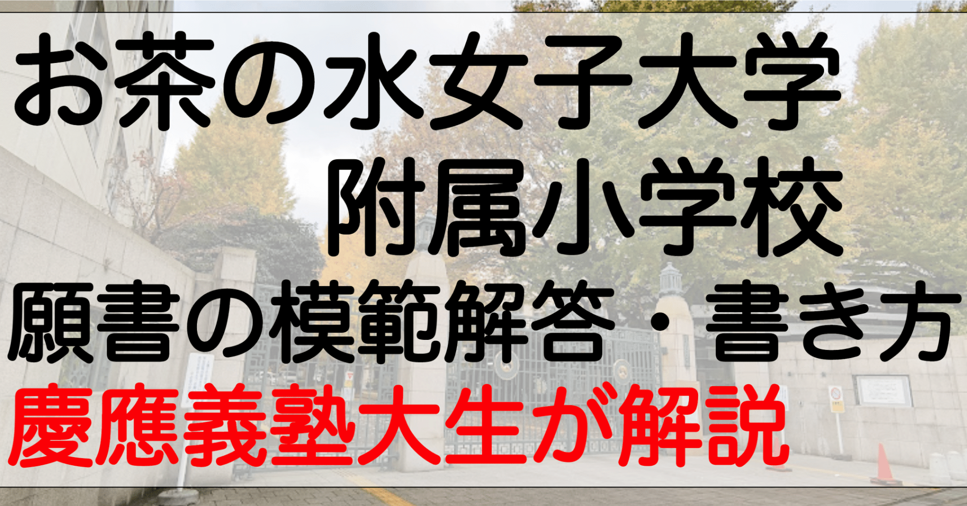 慶應義塾横浜初等部 過去問 問題集 願書 早稲田実業初等部 慶應義塾