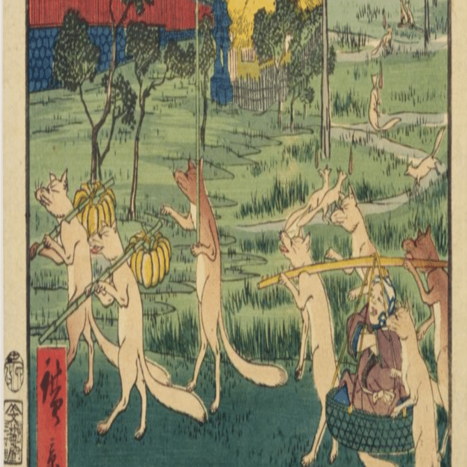 王子の狐火」−狐よりも大河に心持ってかれています。−『江戸名所道戯