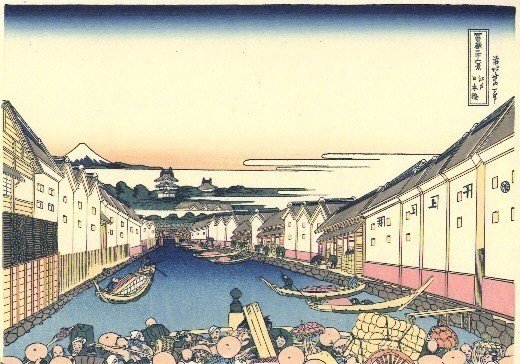 浮世絵　風景画　北斎　コピー　水彩画　　SHO アートのみかた】葛飾北斎 Hokusai｜らち