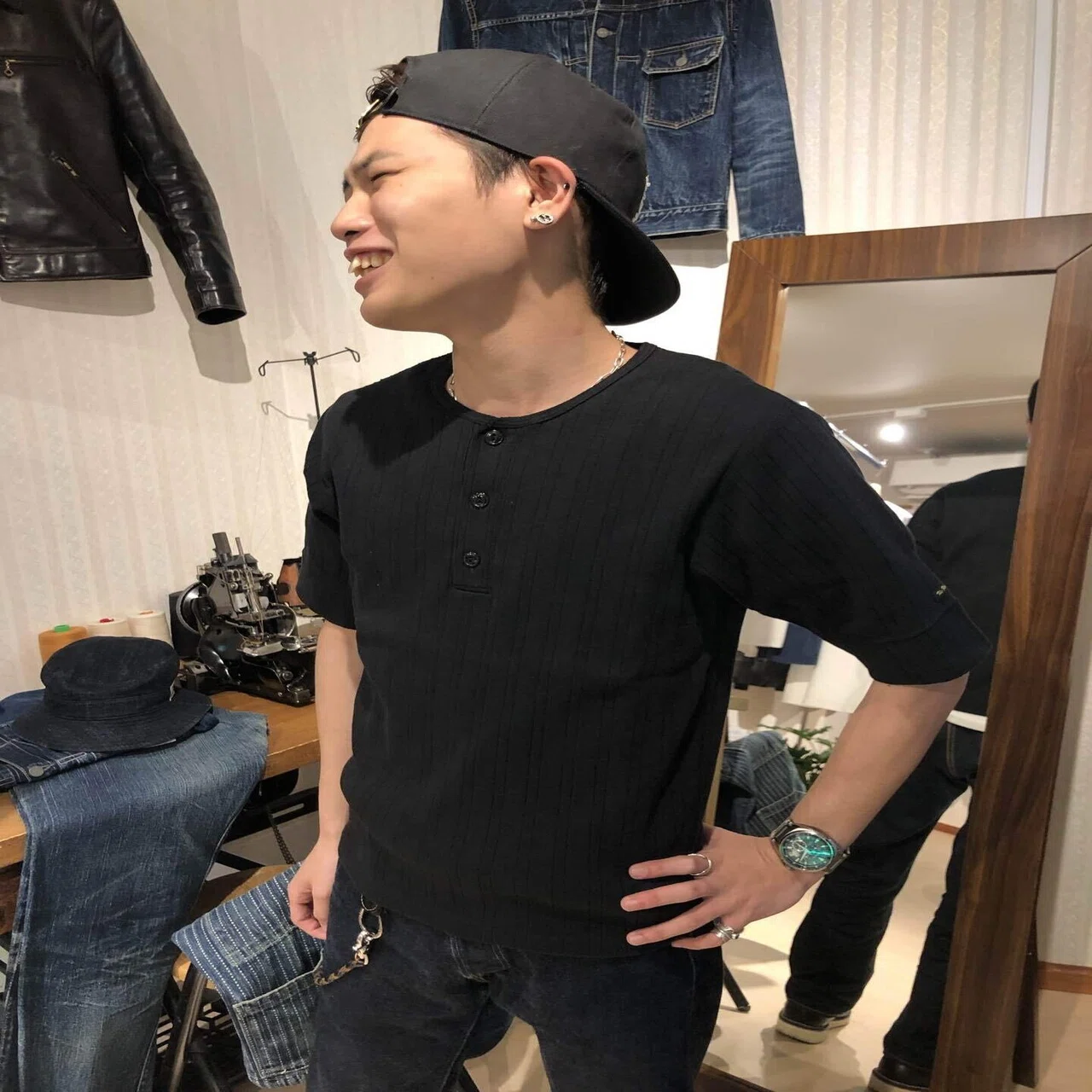 FLAT HEAD 神宮前店】〜フライス ヘンリーネックTシャツ〜｜THE FLAT HEAD