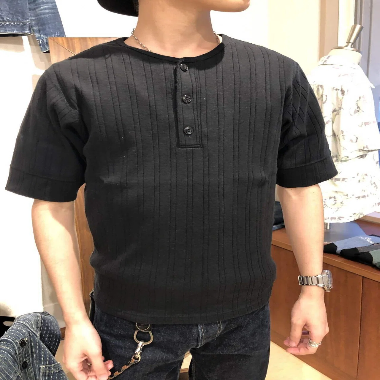FLAT HEAD 神宮前店】〜フライス ヘンリーネックTシャツ〜｜THE FLAT HEAD