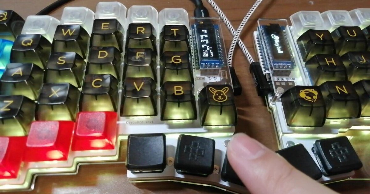 Keyball61カスタムログ レイヤー切り替え｜ミッキー