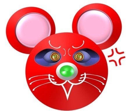 にゃむ発オリジナルキャラクターno 0002 イライラねずみ 怒 にゃむ Image Creation Labo Ama Note