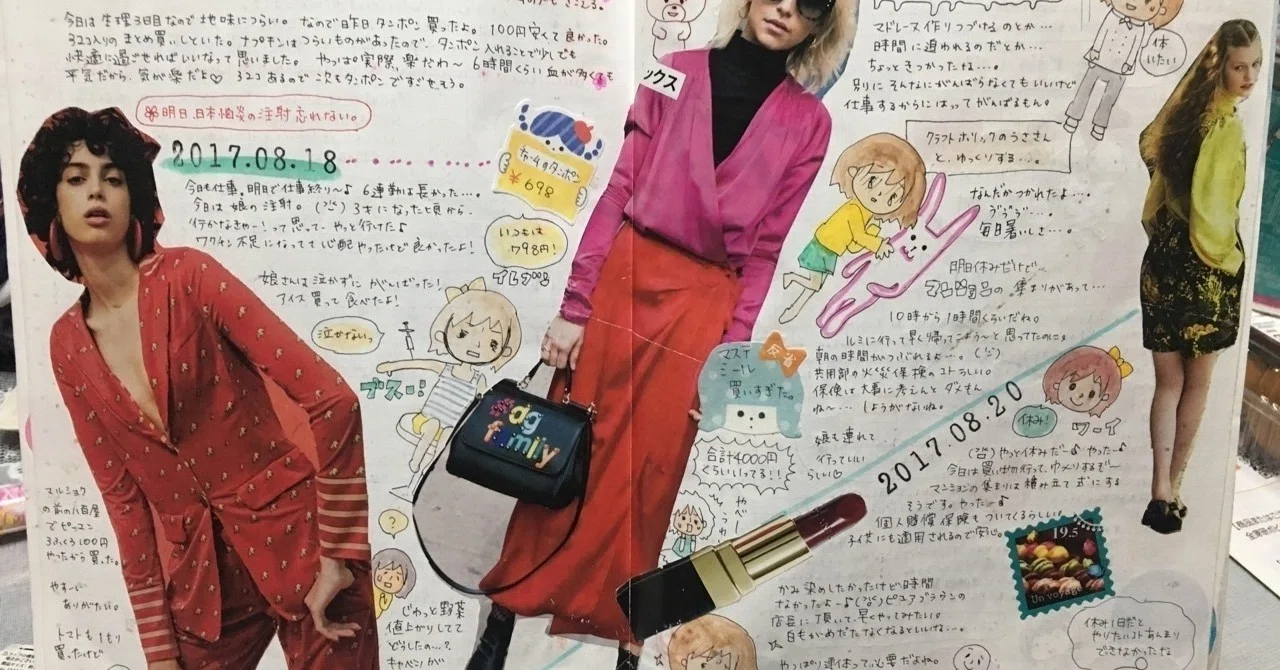 雑誌の切り抜きで。｜まなさん。