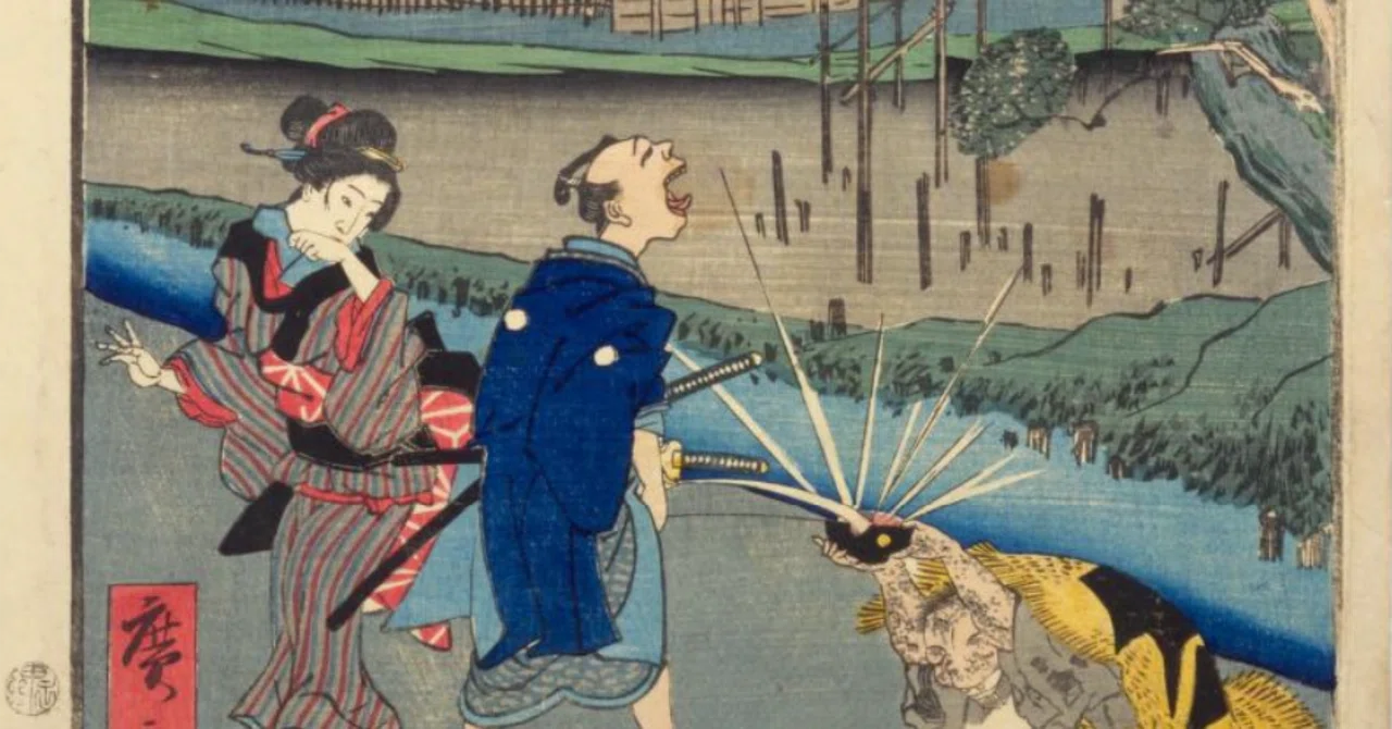 浅草堀田原夜景」−禅画ワールドにお邪魔しました。−『江戸名所道戯尽