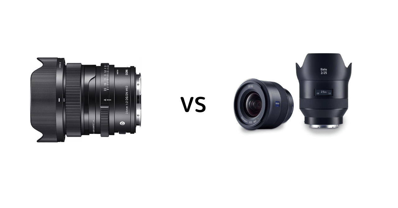 Eマウント広角レンズ Zeiss Batis 25mm F2 vs Sigma24mmF2（作例あり