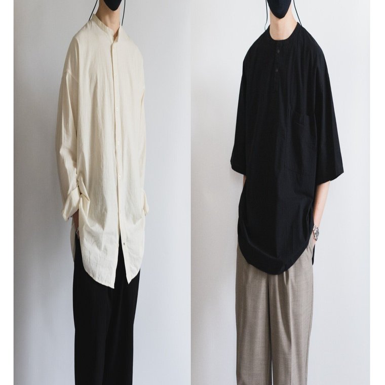 MOB無印黒変更 紳士 昔ながらの製法で編み立てた天竺クルーネック長袖Tシャツ | 無印良品