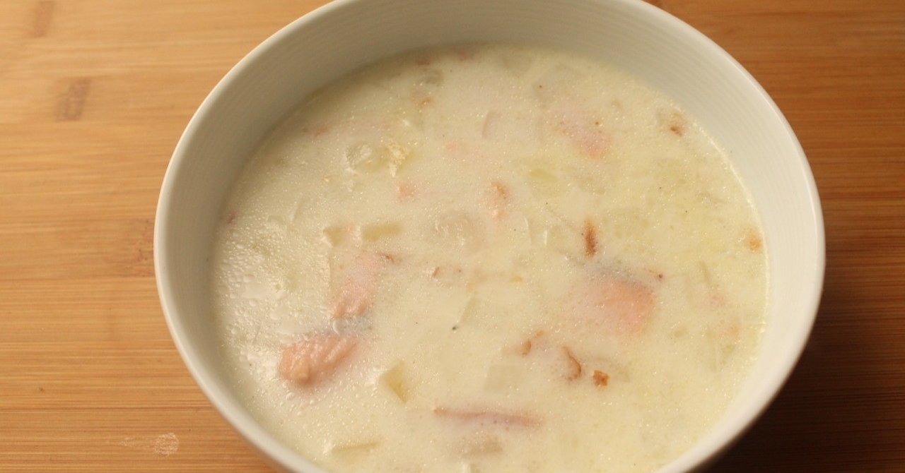 スモークサーモンのチャウダーのレシピ 樋口直哉 Travelingfoodlab Note スモークサーモンのチャウダーのレシピ 樋口直哉 Travelingfoodlab Note