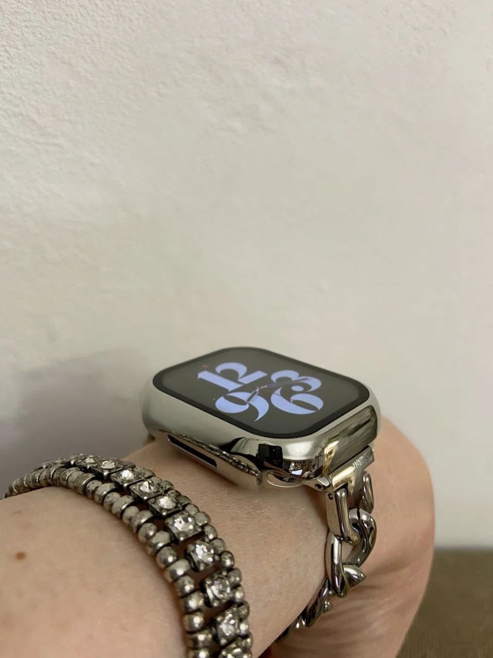 アップルウォッチ カスタム バンド ベルト シルバーsilver