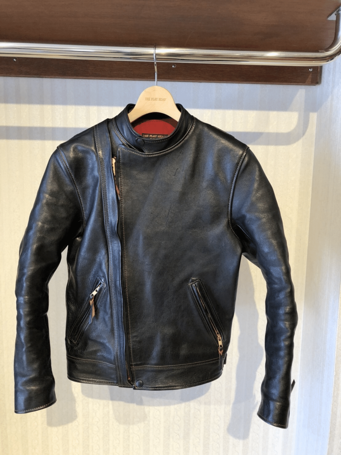 FLAT HEAD 神宮前店】〜スタンドカラーダブルライダース経年変化