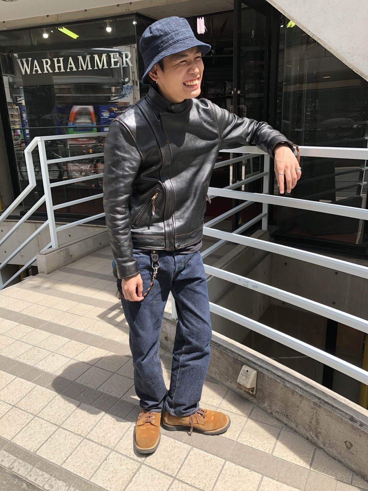 FLAT HEAD 神宮前店】〜スタンドカラーダブルライダース経年変化