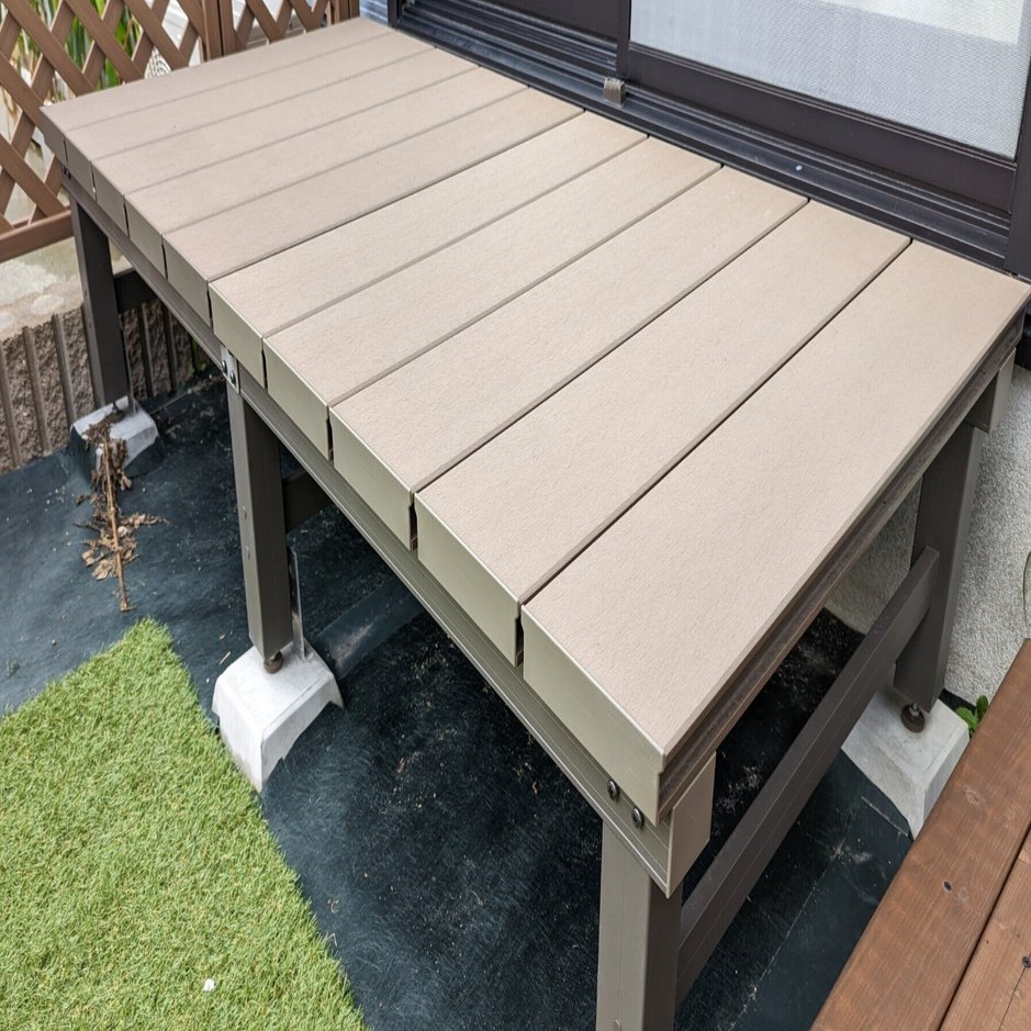 最終値下げです。カインズで購入 人工木デッキ