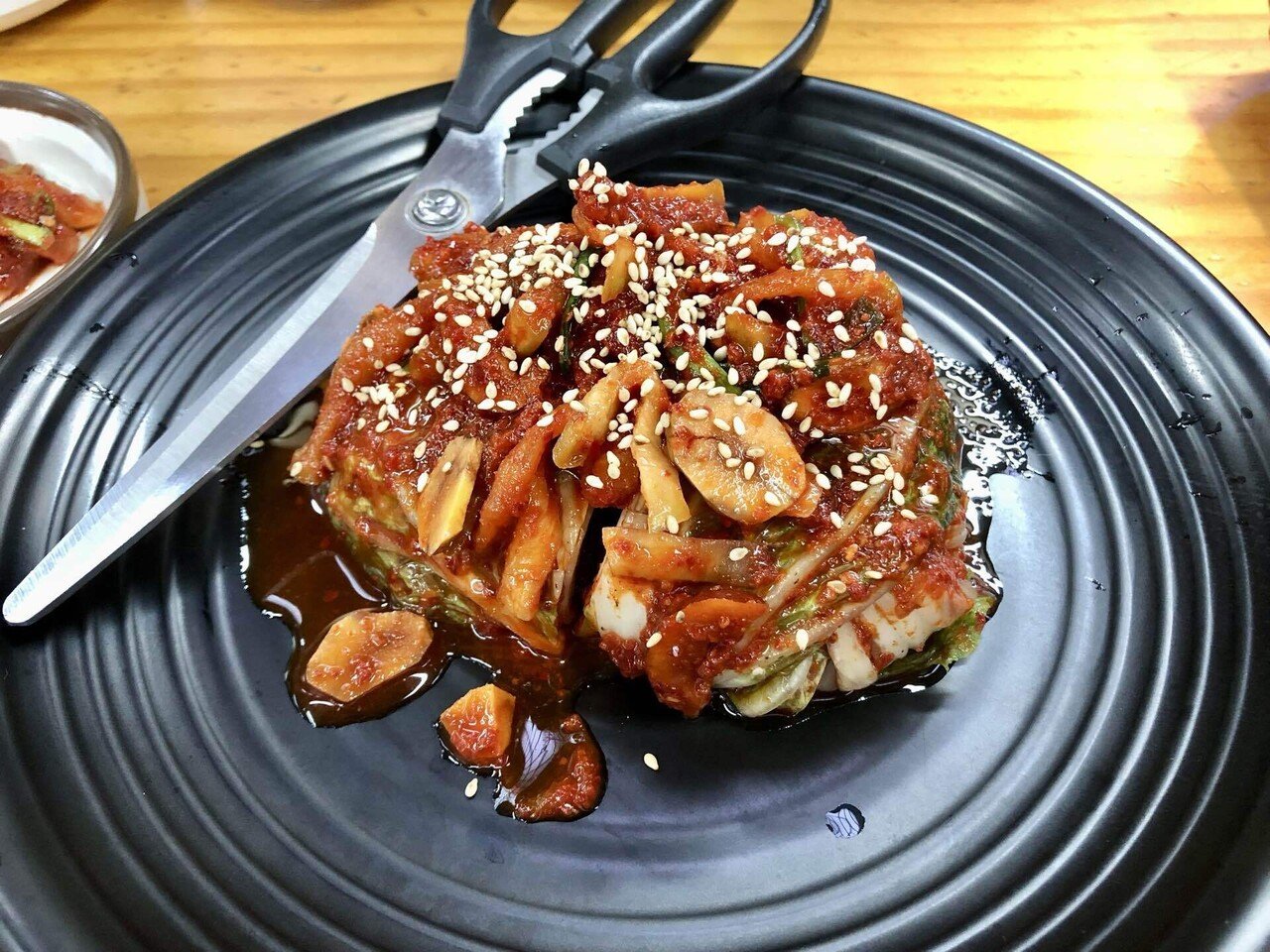 韓国料理 ポッサム 切り干し大根と栗が入った甘いキムチとともに るしあ昌 Note 韓国料理 ポッサム 切り干し大根と栗が入った甘いキムチとともに るしあ昌 Note