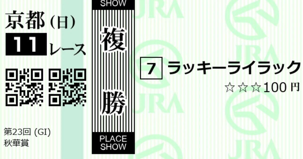 第23回秋華賞 18 10 14 ハズレ Renny ステキな投資信託をそだてましょう Note