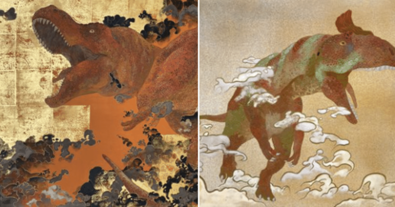 伝統の厚み、「和」の色彩、そして恐竜のリアル／水島 篤 さんの日本画