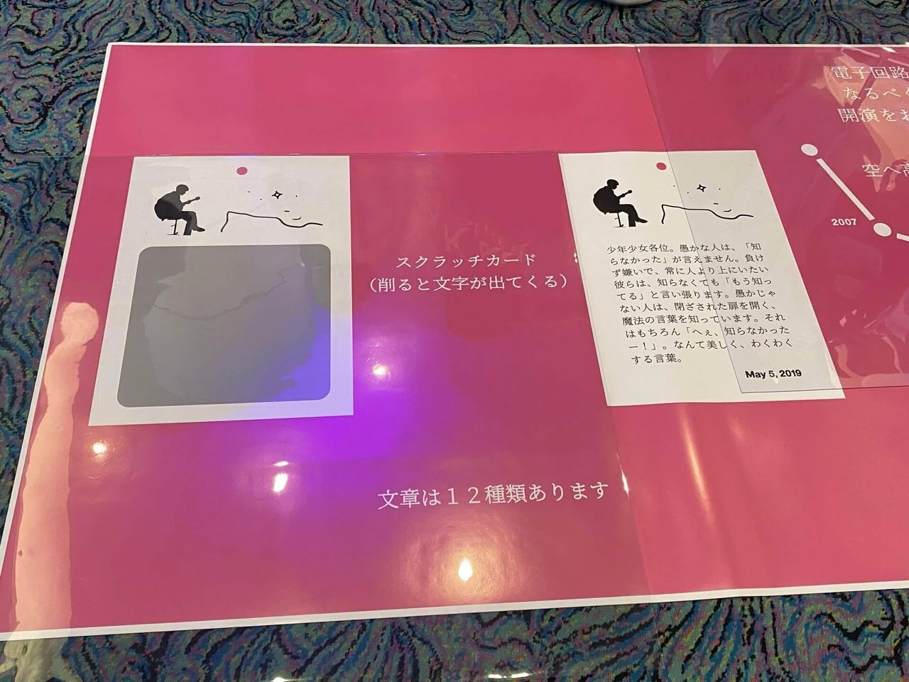 小沢健二 空虹回路 魔法的電子回路 小沢健二「So kakkoii 宇宙 Shows」で見たもの 〜開演前は胸騒ぎ編
