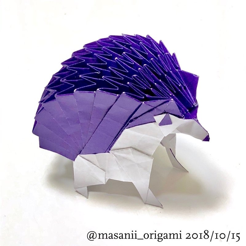 これぞ折り紙の構造美 マイマイさんの ハリネズミ を折ってみた まさにぃ Note