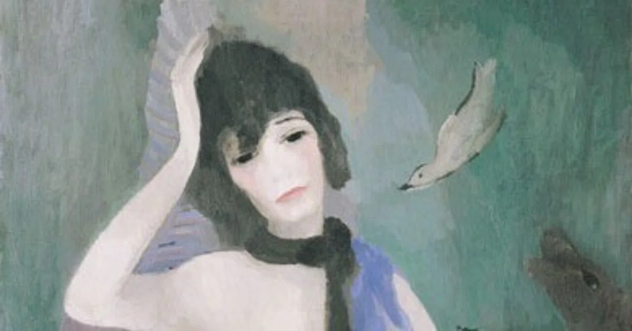 ローランサン、シャネルの肖像、希少な画集画、新品額装付 Marie Laurencin（マリー ローランサン） ココ・シャネルの肖像 アート