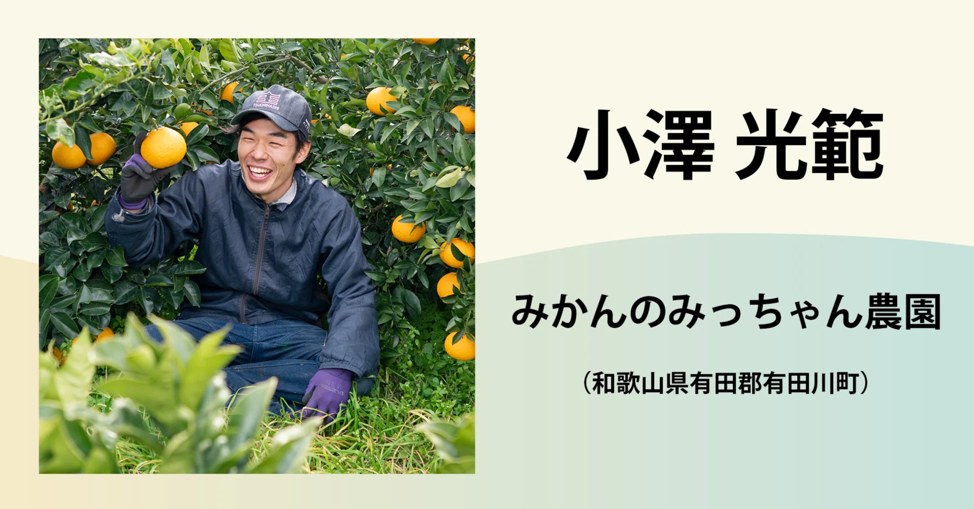 小澤 光範／みかんのみっちゃん農園｜農業の魅力発信コンソーシアム