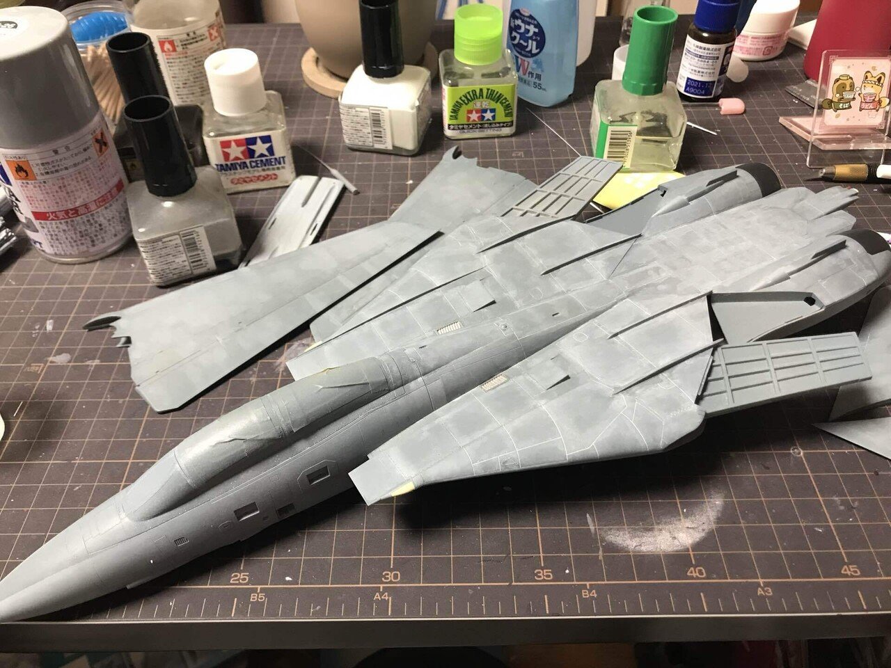 タミヤ1/48 F-14D 製作のポイント4｜Asatteca