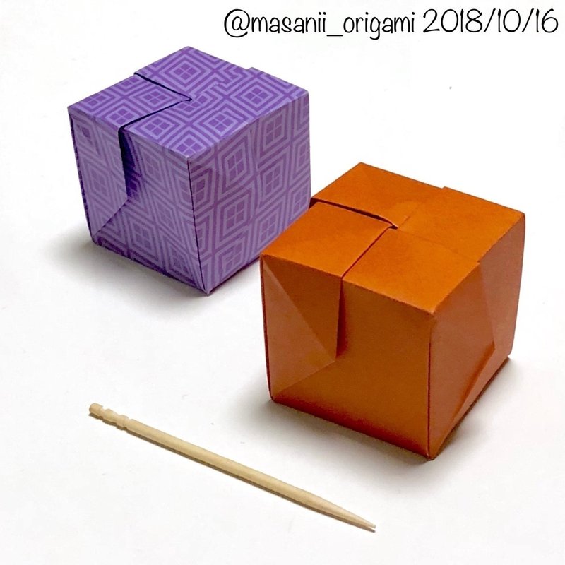 折り紙1枚で作れる立方体 キューブボックス をご紹介 まさにぃ Note
