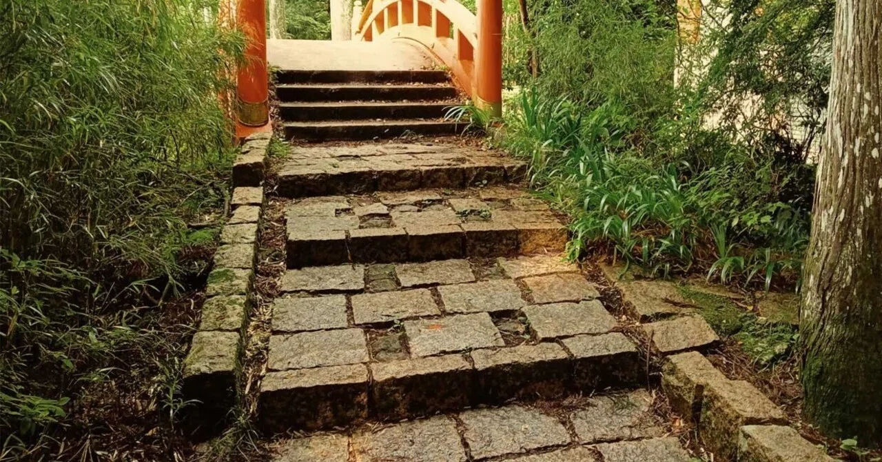 平和の鳥居そば小さな橋の階段 神奈川県箱根町 階段が好き Note