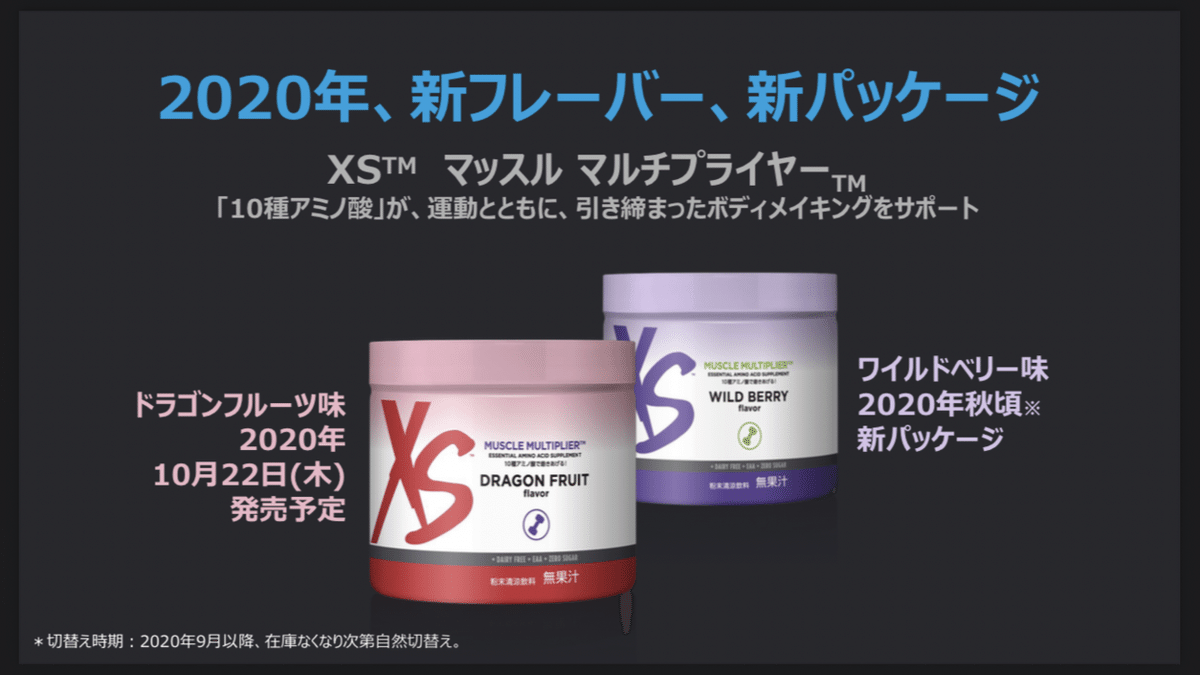 Amway - マッスルマルチプライヤー&lt;ドラゴンフルーツ味&gt; XS™ マッスル マルチプライヤー™ ドラゴンフルーツ | XS