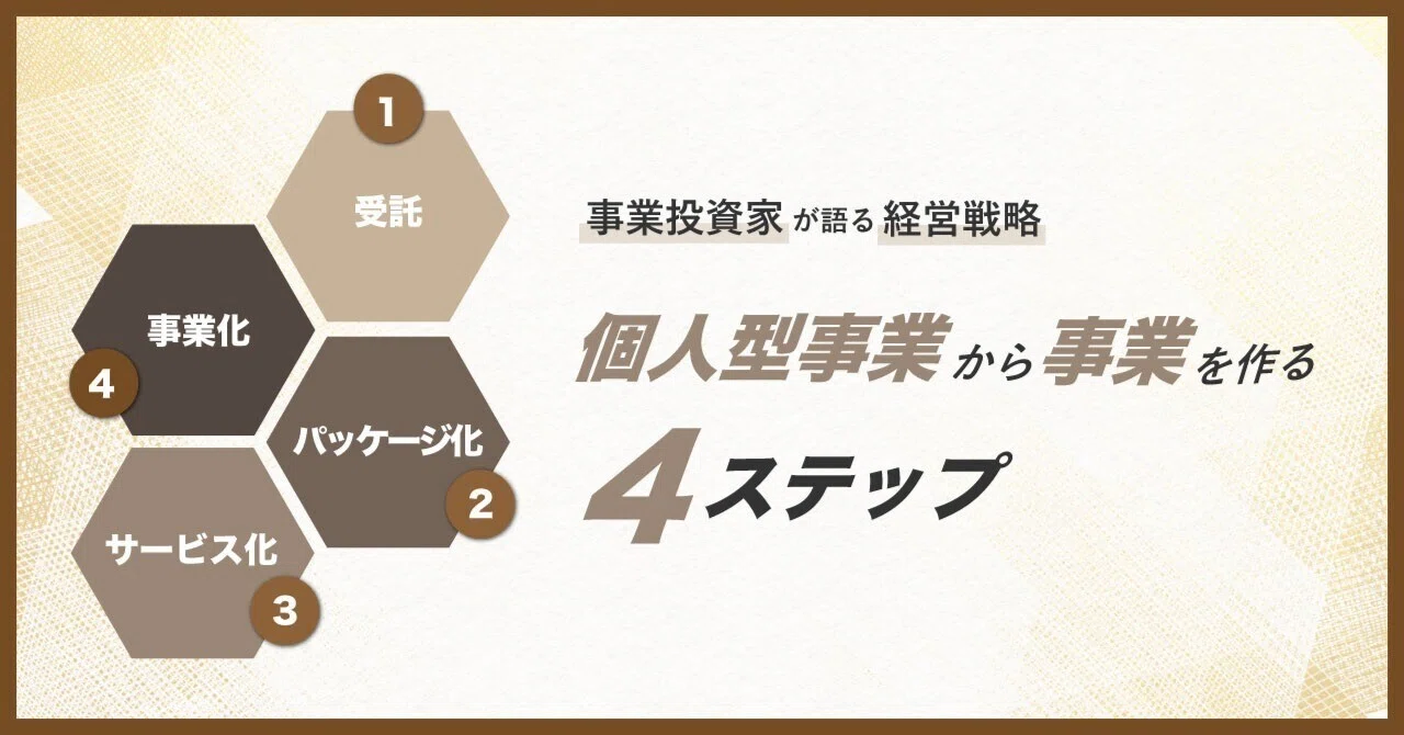 脱1人ビジネスして仕組みで回る事業を作る4ステップ|自分が倒れたら終わり…を抜け出す方法|林周平@ビジネス投資家
