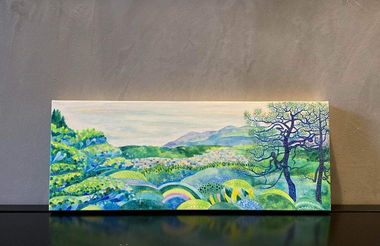 ②アールヌーボー水彩画作品 44 Art Nouveau Painting High Res