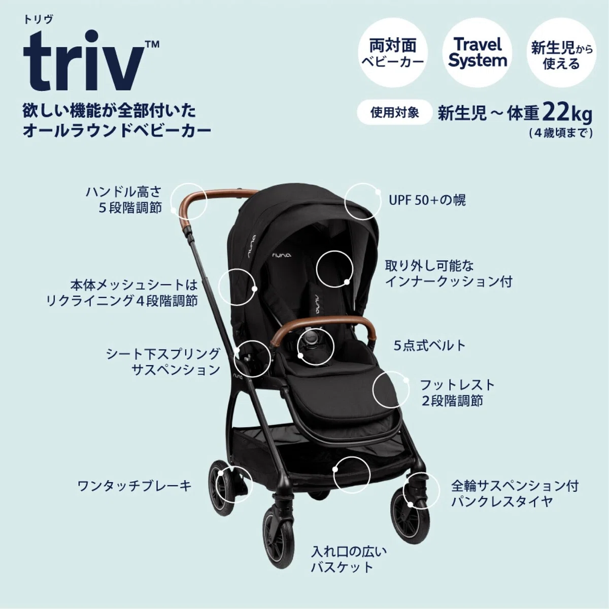 走行性抜群のベビーカー【TRIV】 が人気の理由は？魅力やポイントをご 