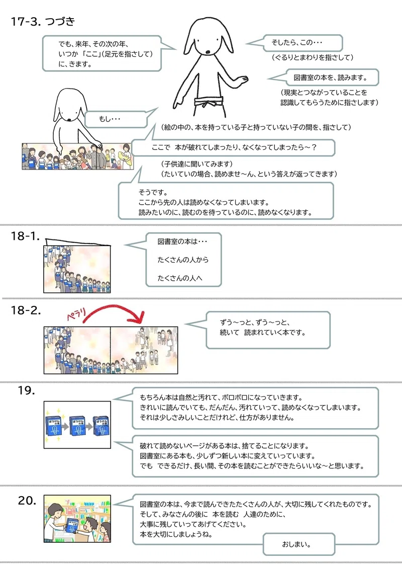 紙芝居 本をたいせつに のダウンロード うるりこ Note