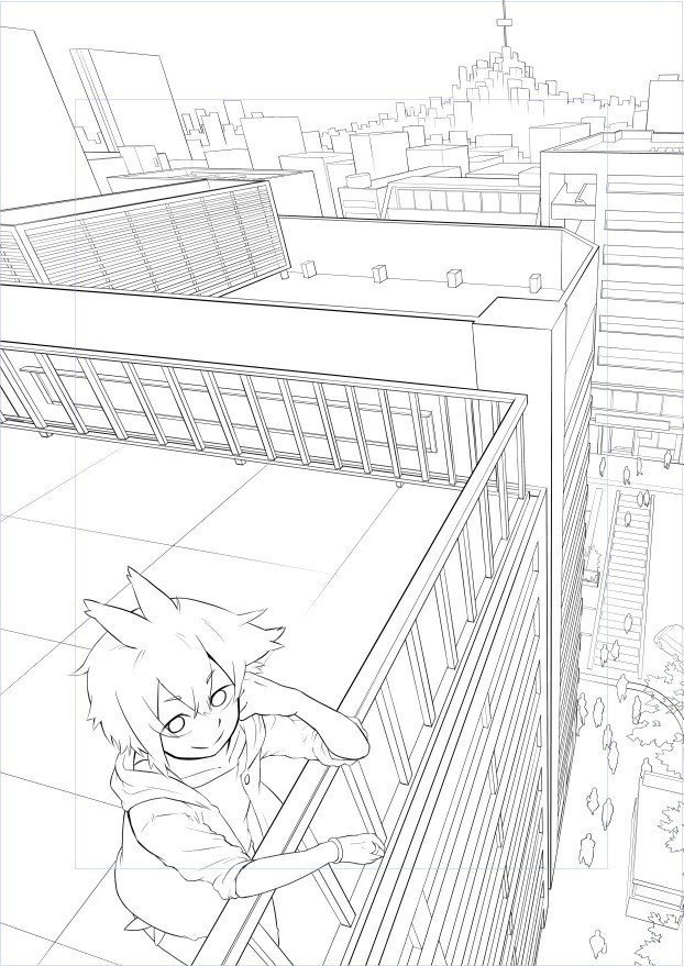 やっと線画終わった 色塗りは簡単にしよ 渡部夏矢 Note