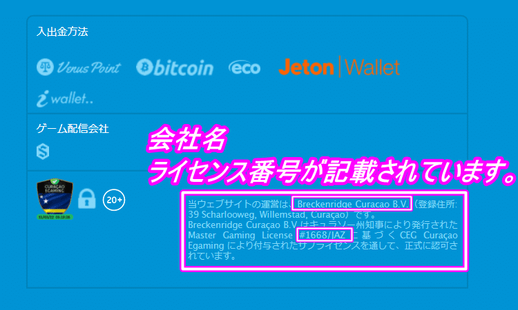 ライセンス番号