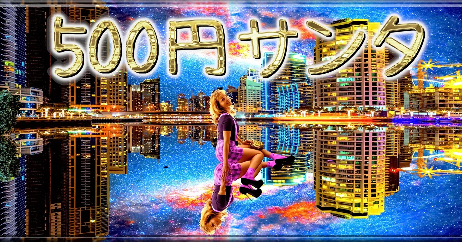 500円サンタ」｜ジョー「鏡面反射のデジタルアートブログ」(鈴木穣)