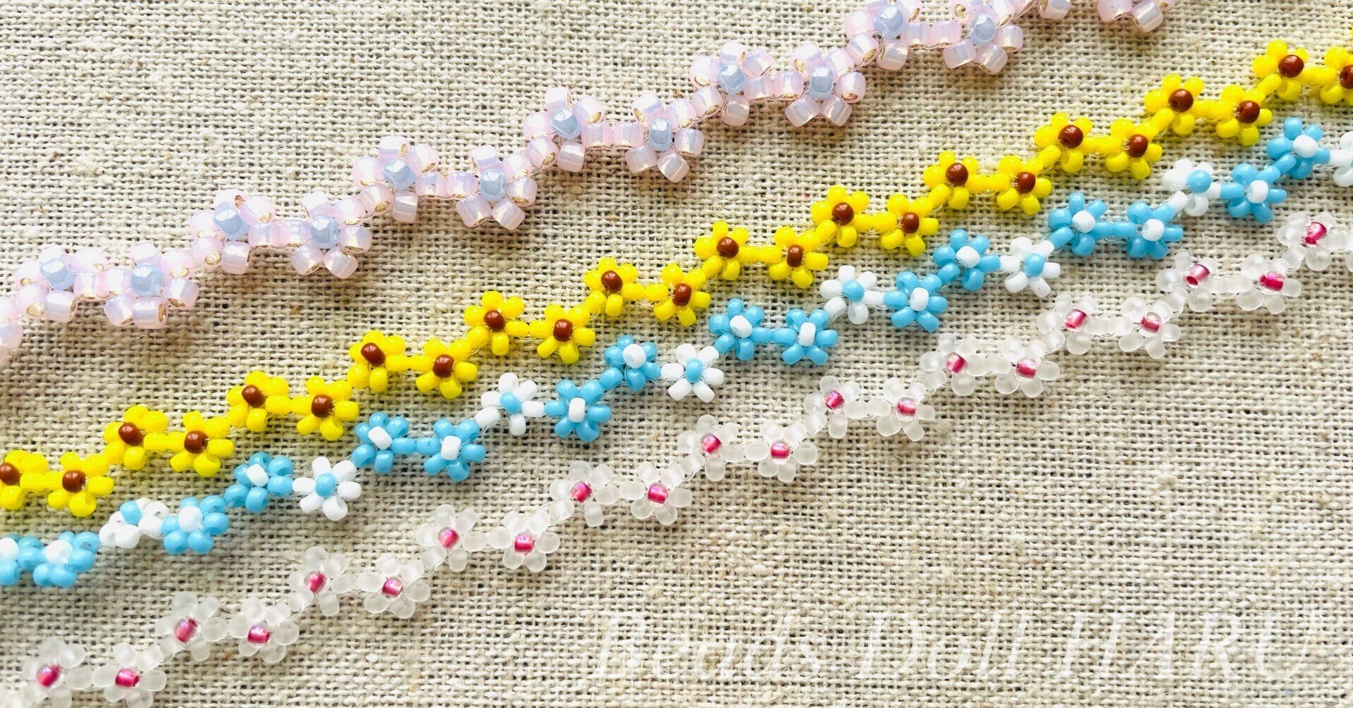 ジグザグデイジーチェーンのブレスレット ビーズドールharu Note ジグザグデイジーチェーンのブレスレット ビーズドールharu Note