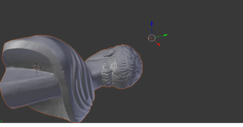 🎡OBJファイルBlenderのDecimate Geometry ツールで頂点を減らしてサイズ縮小、でかめの石像データなどを手軽に扱えるようにする